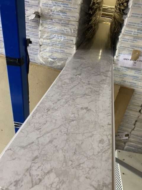 White Marble/Frost 2950x250x8mm PVC Panel - Image 2