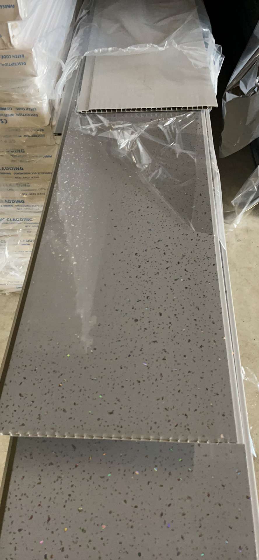 Grey Sparkle 2950x250x8mm PVC Panel - Image 3