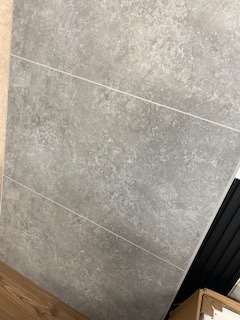 Concrete Grey Cut-Tile Matt 2400 x 1000 x 10mm PVC Panel - Image 2