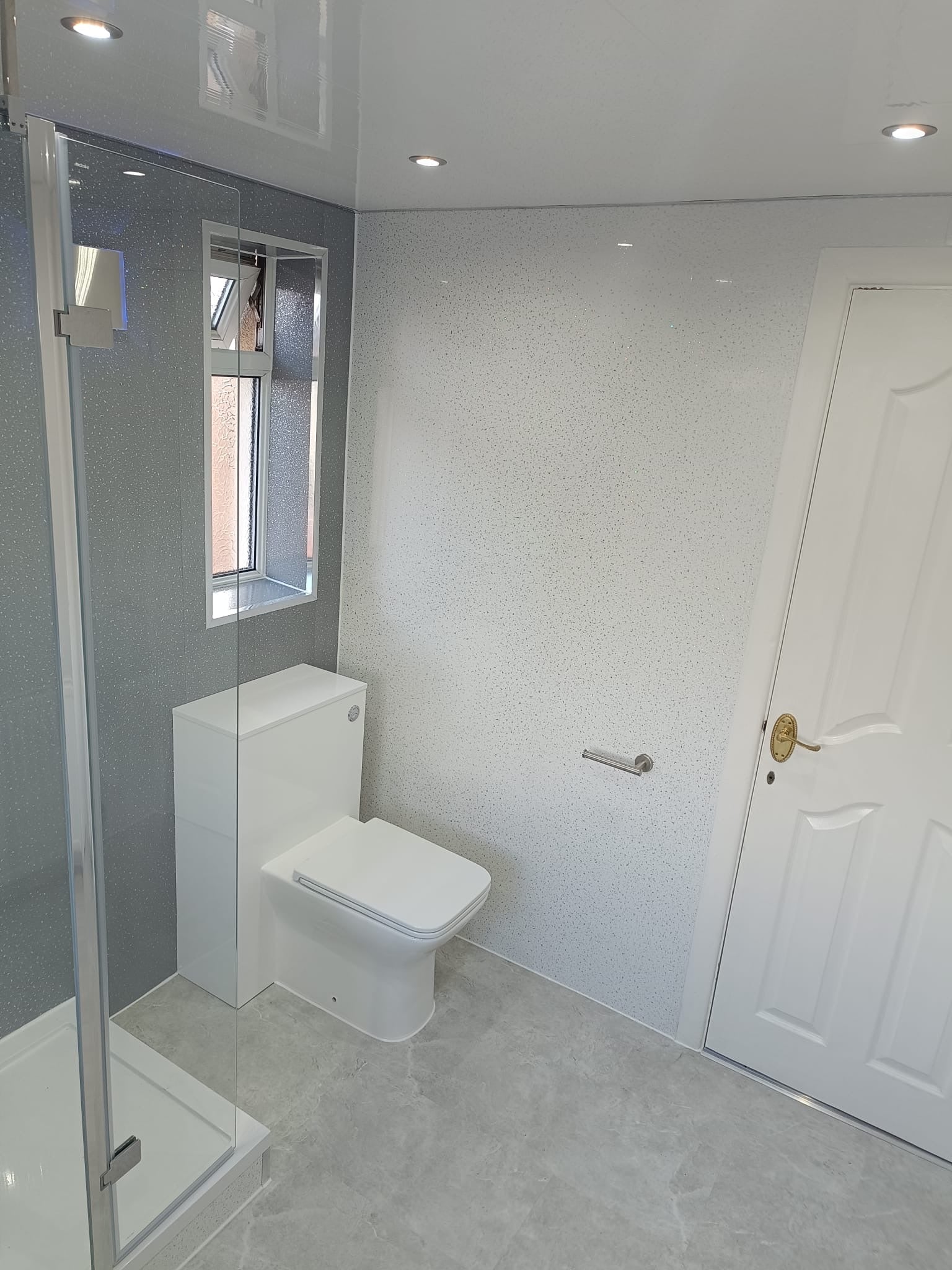 White Sparkle Gloss 2400 x 1000 x 10mm PVC Panel - Image 2