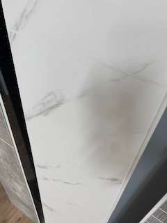 Cut Tile Series New White Marble Matt 2800 x 250 x 8mm PVC Panel - Image 4