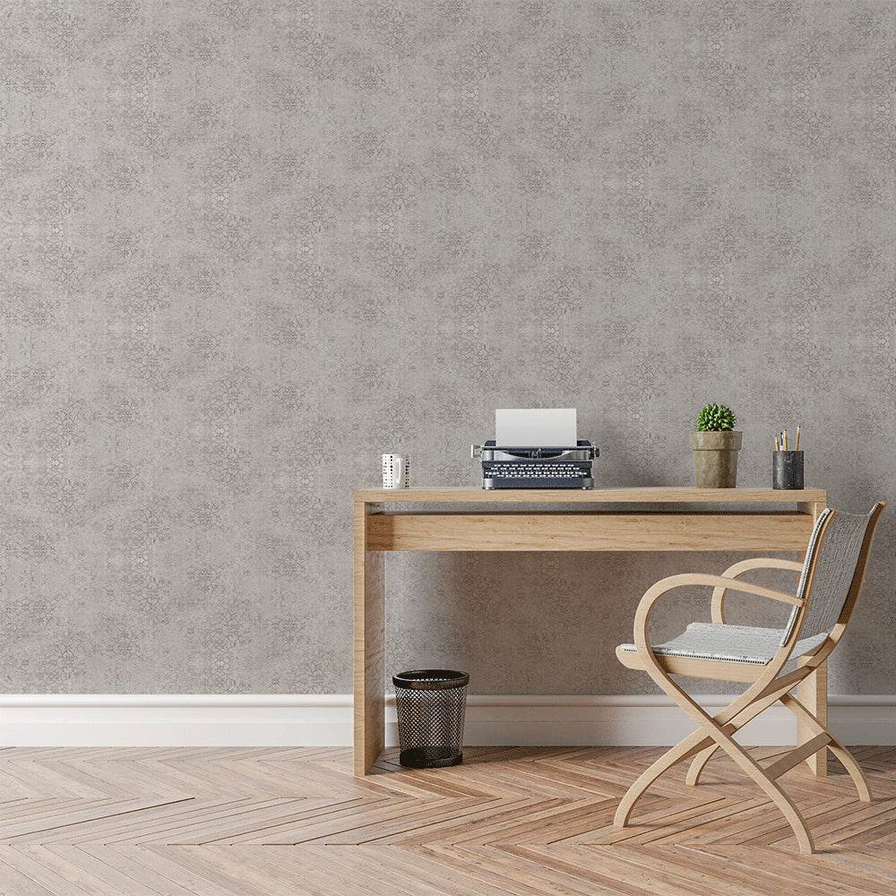 Elegance Damask Gilted Silver 2700x300x8mm PVC Panel