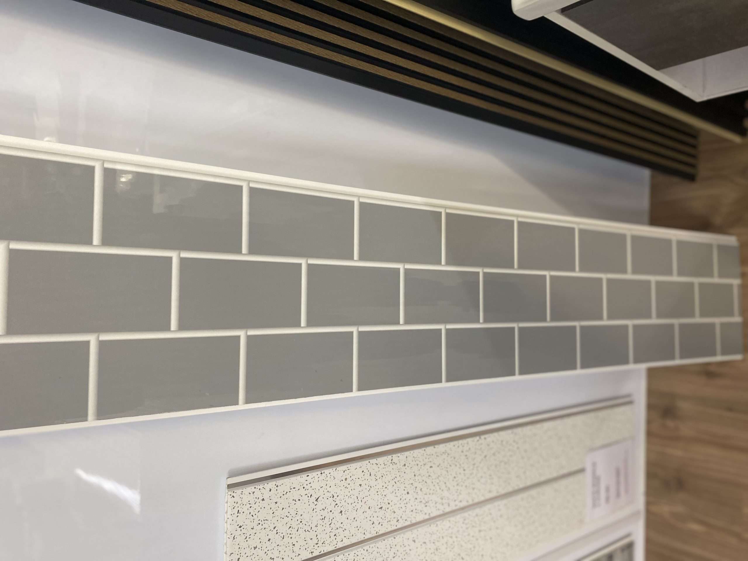 Grey Subway 2800 x 250 x 8mm PVC Panel - Image 2