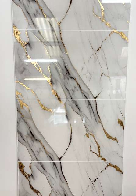 Gold Leaf Cut-Tile Gloss PVC Panel 2400 x 1000 x 10mm - Image 2