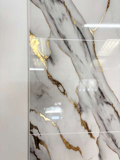 Gold Leaf Cut-Tile Gloss PVC Panel 2400 x 1000 x 10mm - Image 4