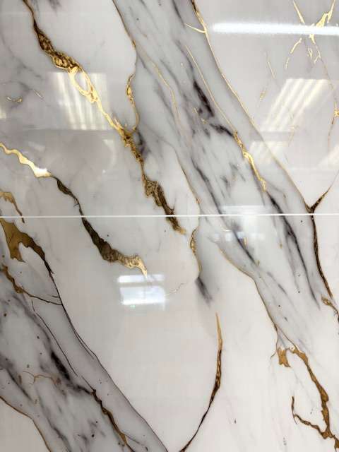 Gold Leaf Cut-Tile Gloss PVC Panel 2400 x 1000 x 10mm