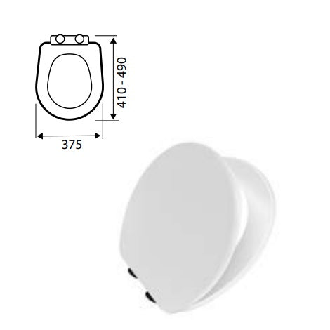 Prestige Astley Close Coupled Toilet with Cistern And Soft Close Seat - Image 5