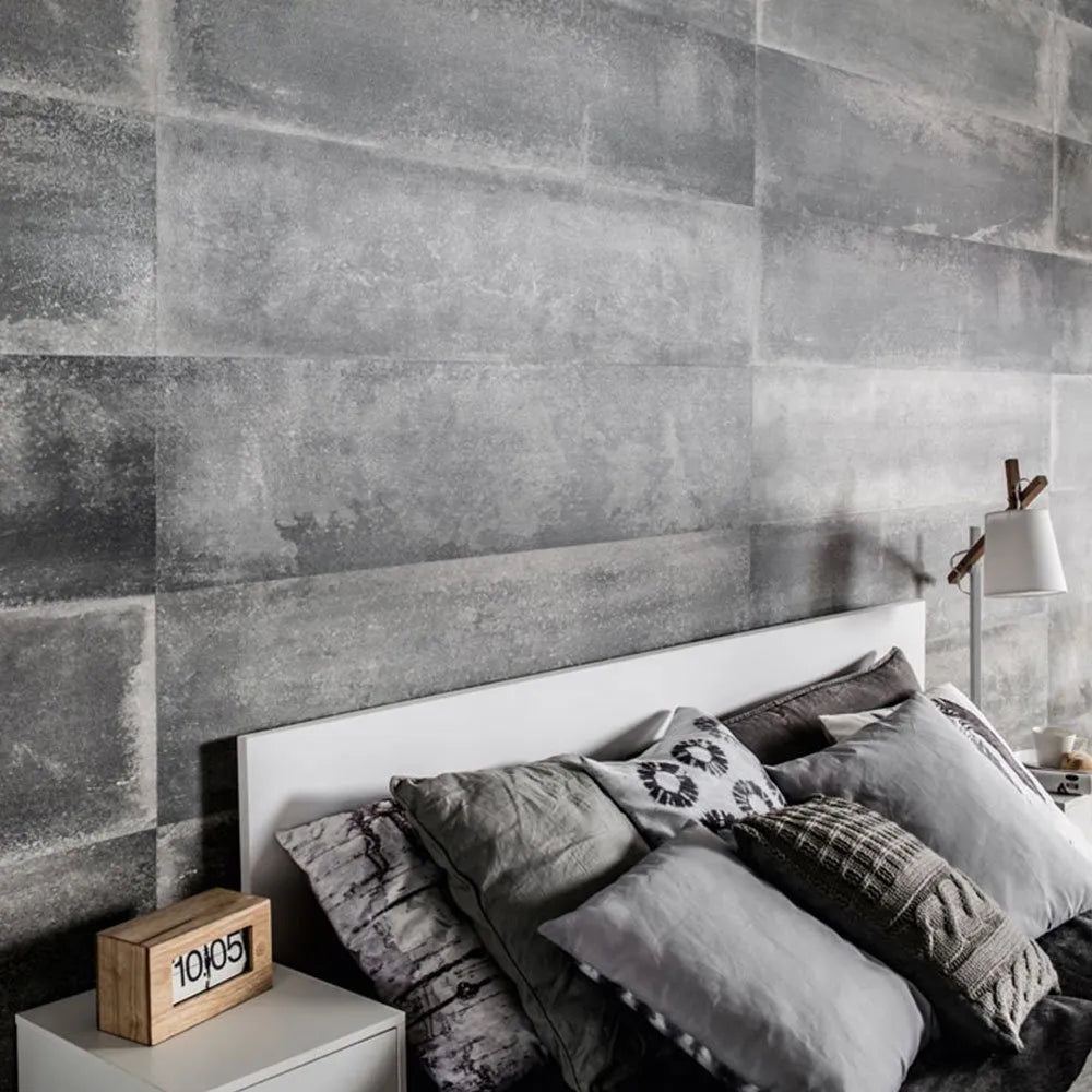 Loft Concrete 1350mm x 205mm PVC Panel Pack of 8 Full Core