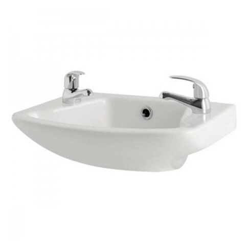Prestige Uranus Cloakroom Basin 360mm Wide 1 Tap Hole - Image 3