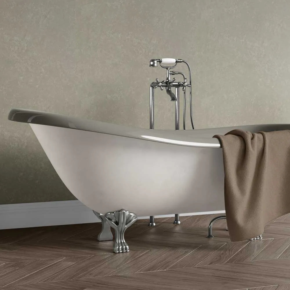 Matt Truffle Stone Bathroom Wall Panel – 2.4m x 90cm - Image 2