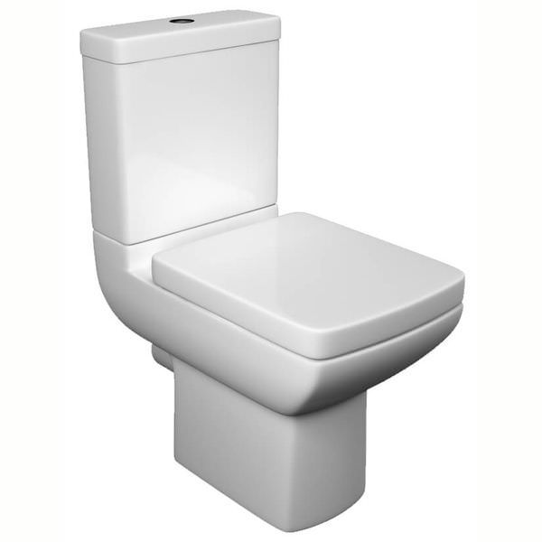 Kartell K-Vit Pure White Close Coupled WC Pan With Cistern And Soft Close Seat - Image 3