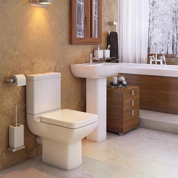 Kartell K-Vit Pure White Close Coupled WC Pan With Cistern And Soft Close Seat - Image 2