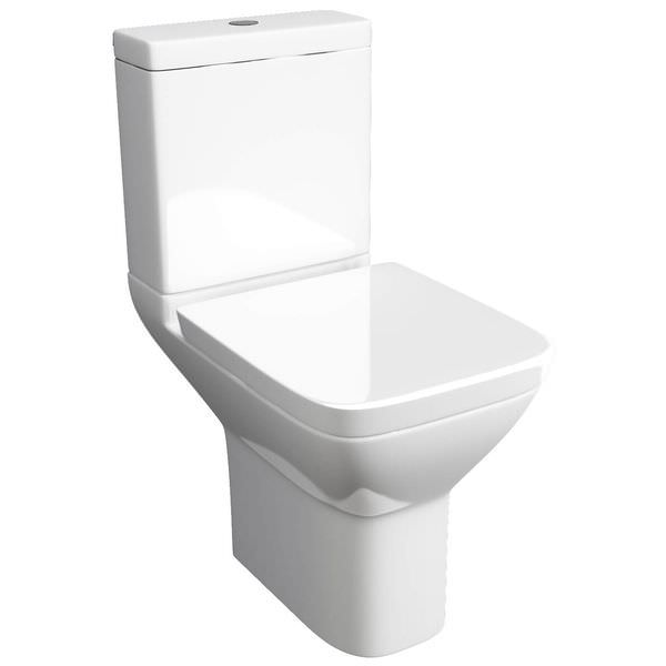 Kartell K-Vit Project Square White Close Coupled WC Pan With Cistern And Seat - Image 3