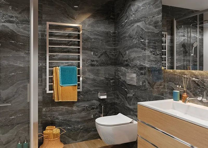 Large Tile Dark Stone 1200mm x 60 SPC Panel Pack of 4