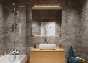Large Tile Marble Skin 1200mm x 600mm SPC Panel Pack of 4