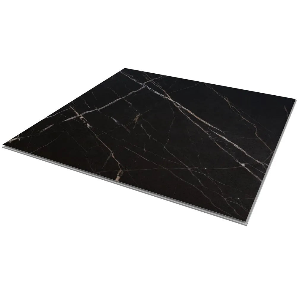 Vilo SPC Stone Tile Flooring – Calacatta Black - Image 2