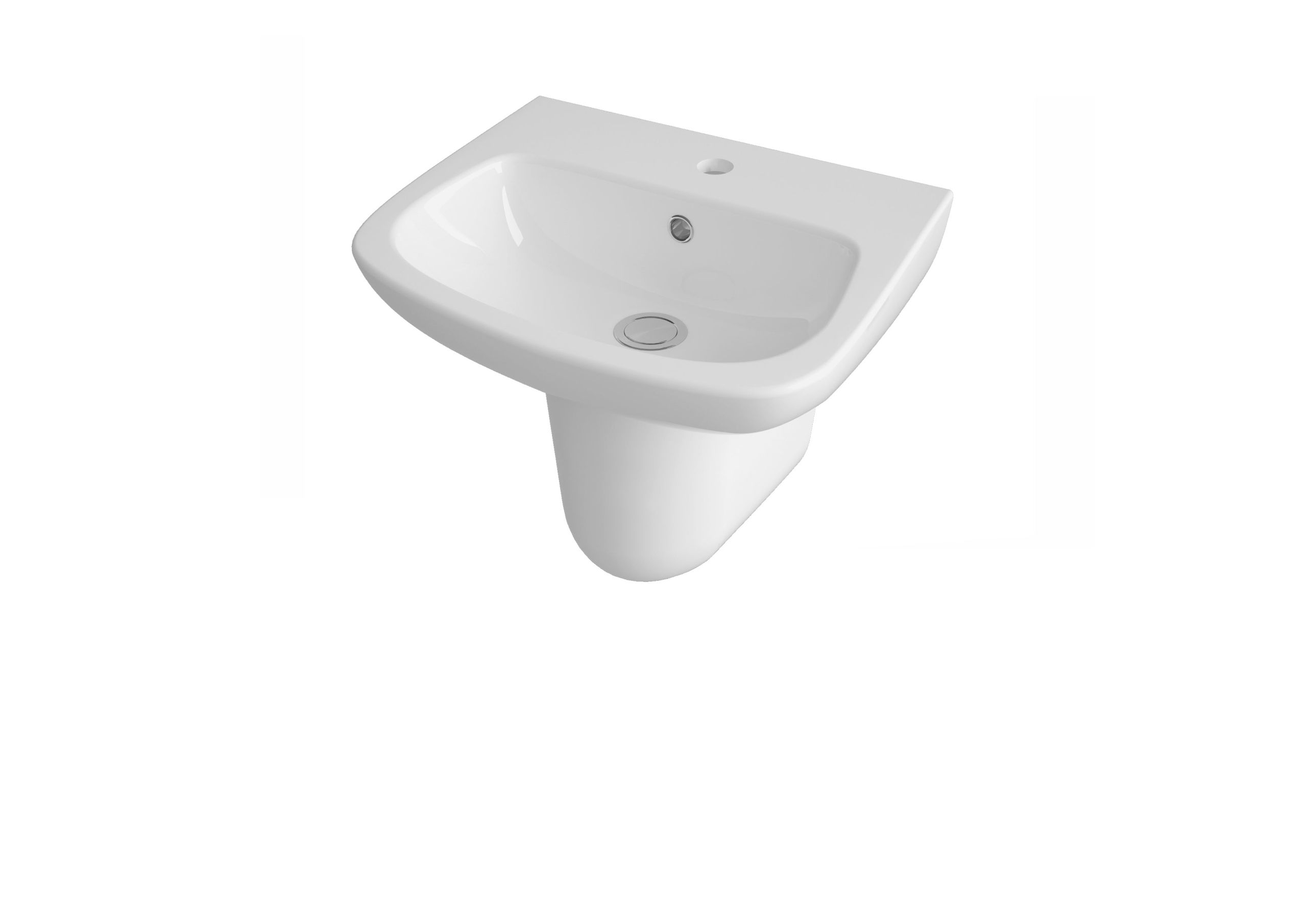 Ambrose 500mm Basin & Semi Pedestal