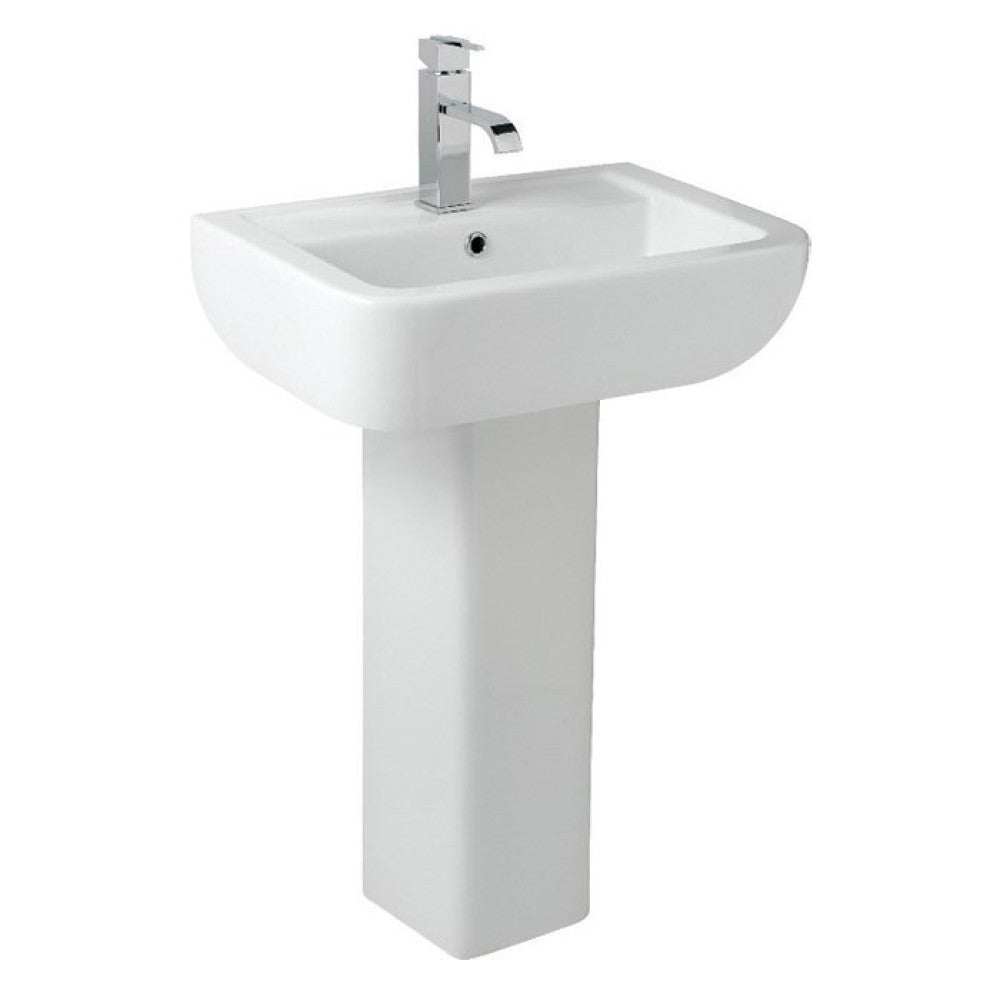 Kartell Options 600 1TH 550mm Basin & Pedestal - Image 2