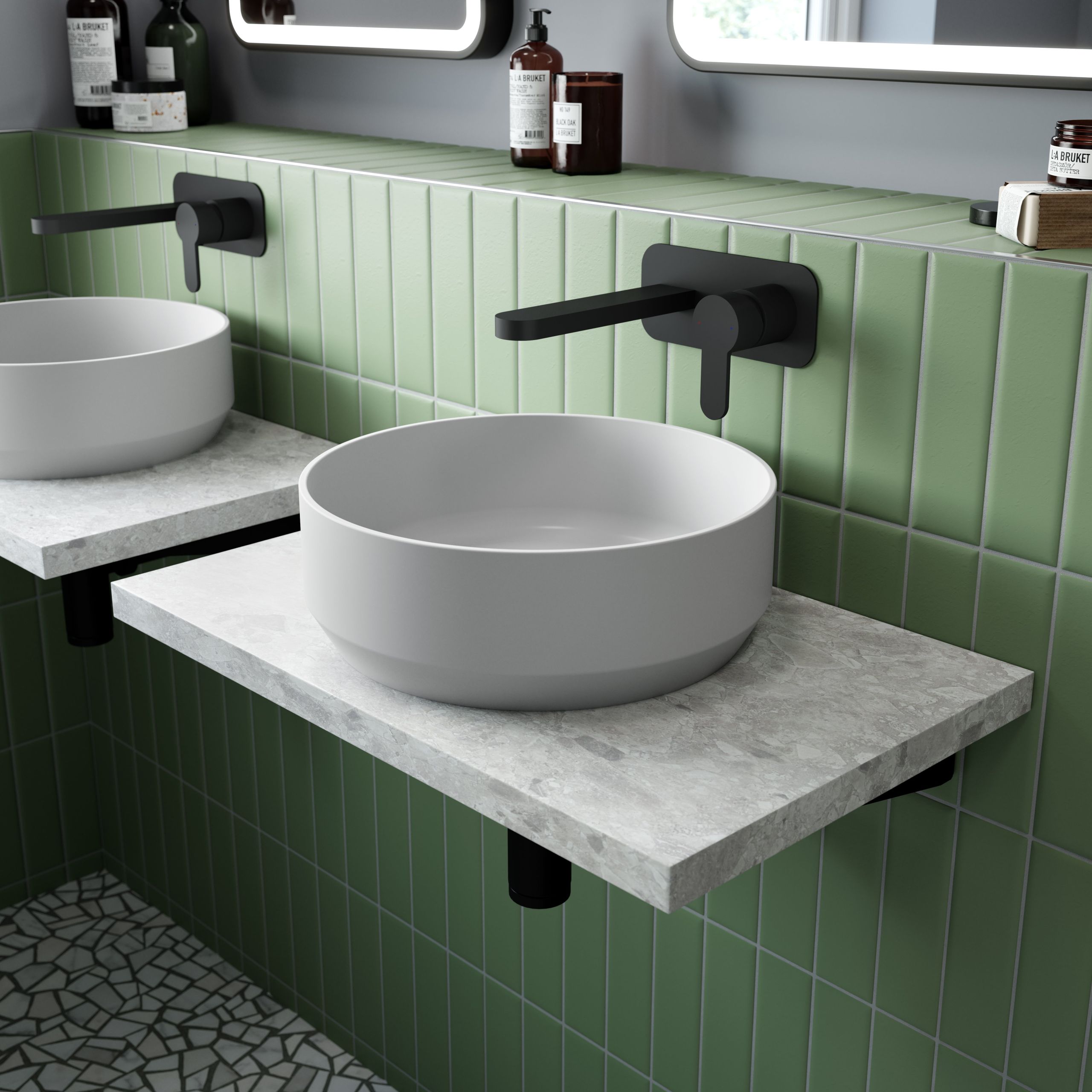 Luxe Round Vessel 350 x 350 x 120mm - Image 3