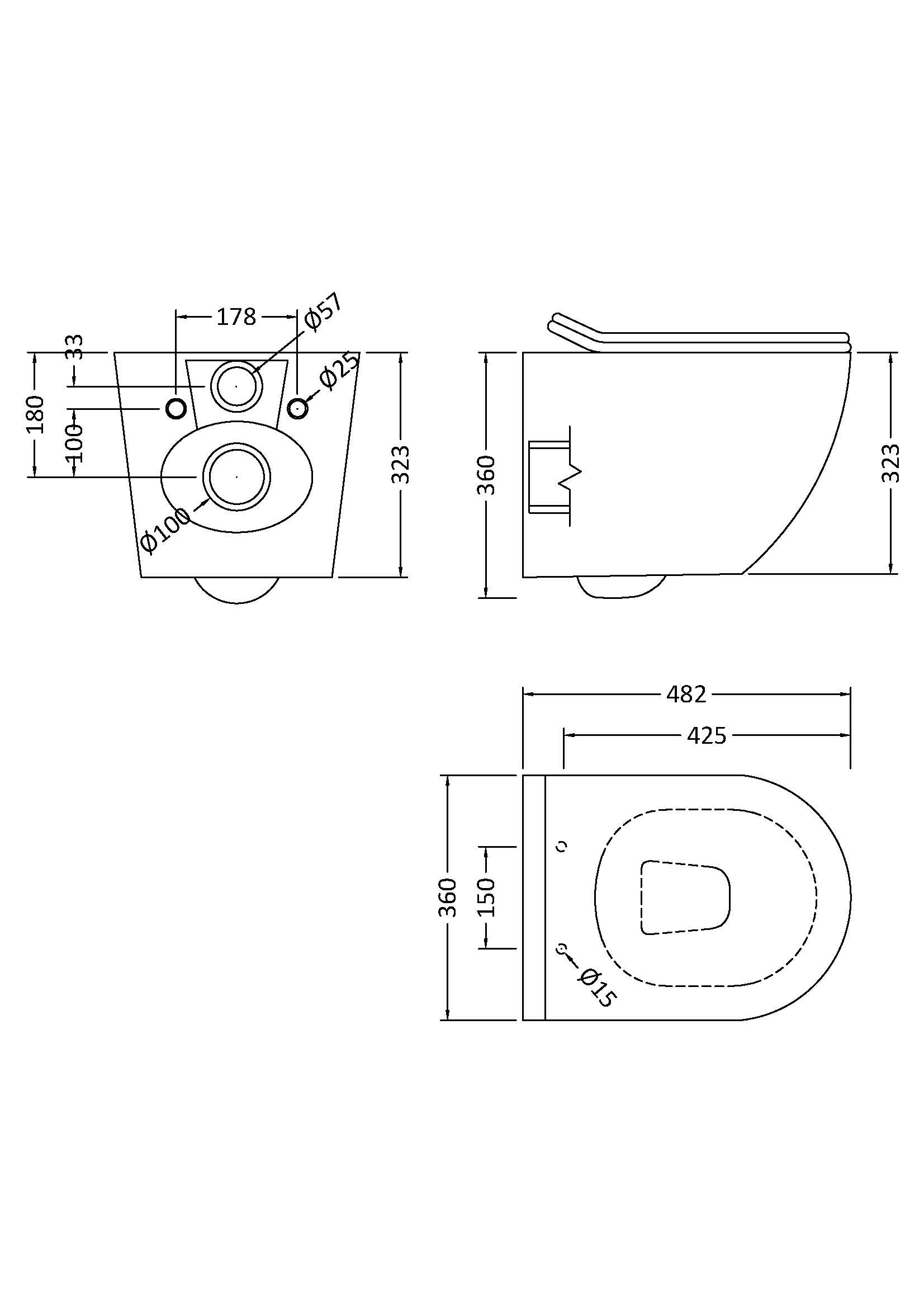 Freya Wall Hung Pan & Soft Close Seat - Image 2