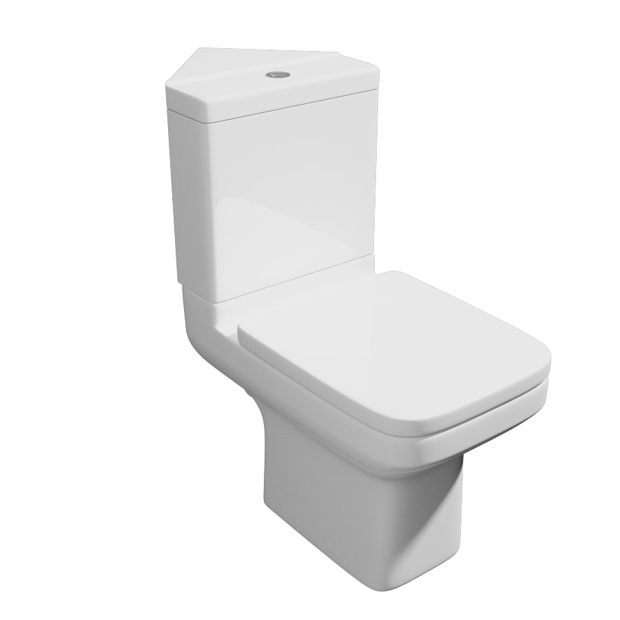 Kartell K-Vit Pure White Close Coupled WC Pan With Cistern And Soft Close Seat - Image 5