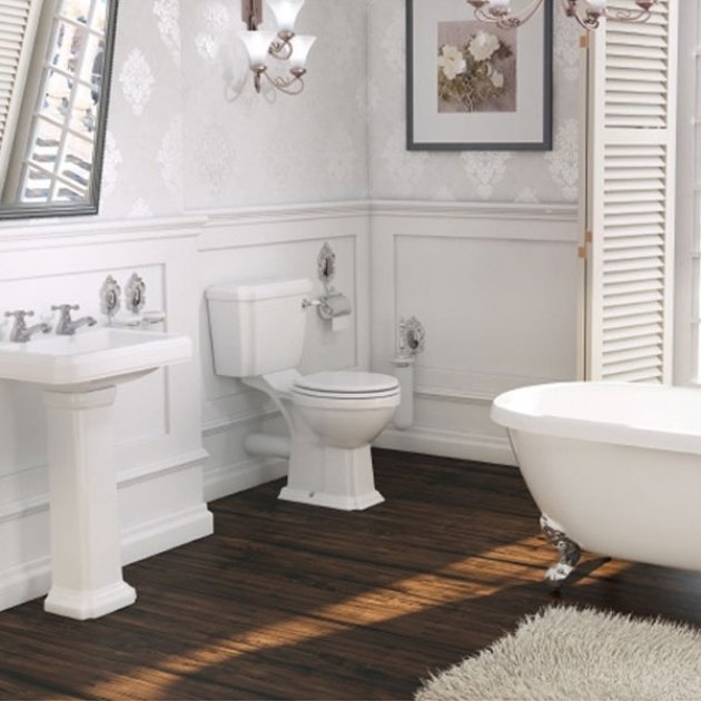 Prestige Astley Close Coupled Toilet with Cistern And Soft Close Seat - Image 2