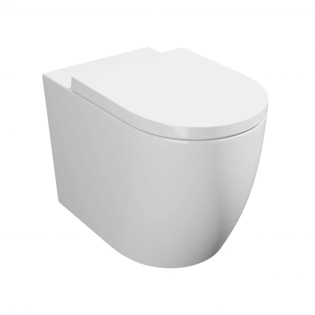 Prestige Genoa Round Fully Back to Wall Close Coupled Toilet With Cistern And Soft Close Seat - Image 4