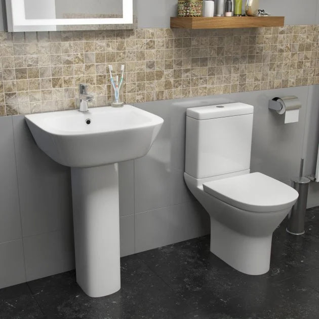 Project Round Close Coupled Round Toilet With Cistern And Soft Close Seat - Image 2