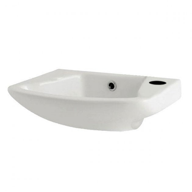 Prestige Uranus Cloakroom Basin 360mm Wide 1 Tap Hole - Image 2